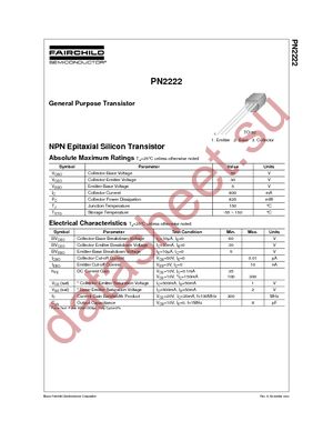 PN2222TAR datasheet  